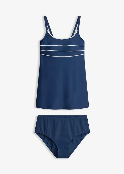Lang tankini med pyntes&oslash;mmer (2-delt sett), bonprix