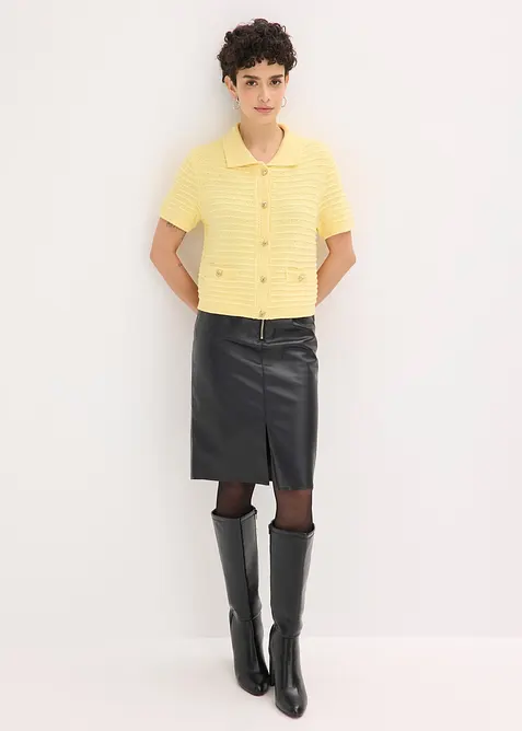 Cardigan med dekorative knapper, bonprix