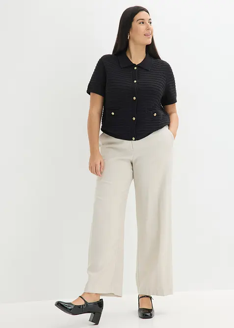 Cardigan med dekorative knapper, bonprix