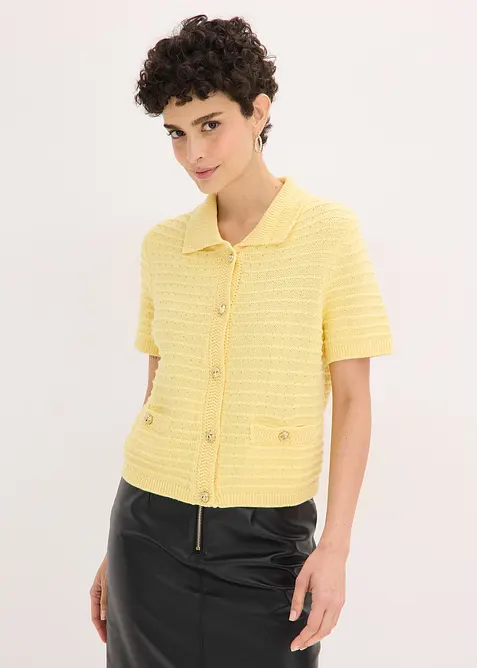 Cardigan med dekorative knapper, bonprix