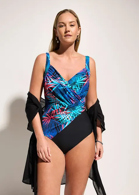 Shape-badedrakt i omslagsmodell, lett formende, bonprix