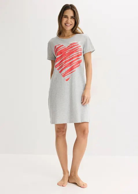 Nattkjole i 100% bomull (2-pack), bonprix