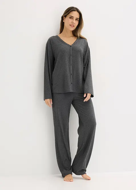 Kosedress i mykt, ribbet materiale, bonprix