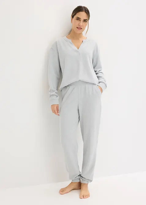 Kosedress av myk vaffeljersey, bonprix