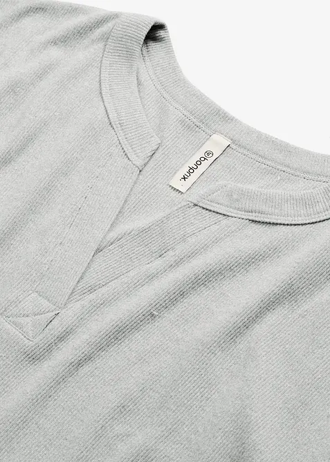 Loungekjole i mykt ribbemateriale, bonprix