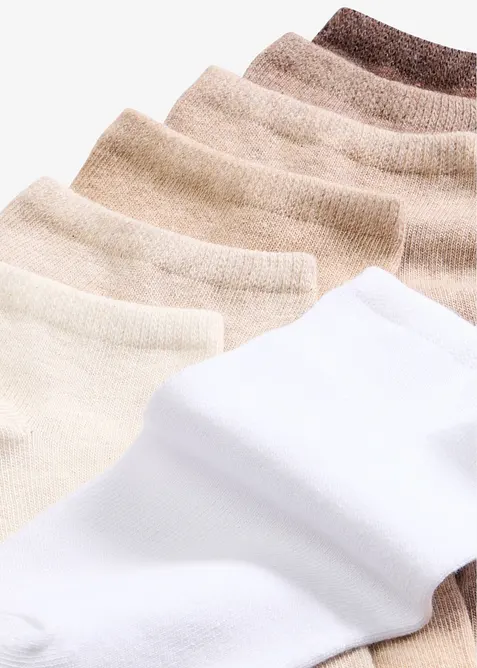 Sneakerssokker med &oslash;kologisk bomull (8-pack), bonprix