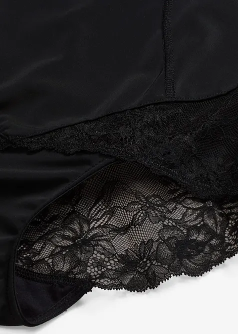 High Waist-shape truse med blonder, middels formende, bonprix