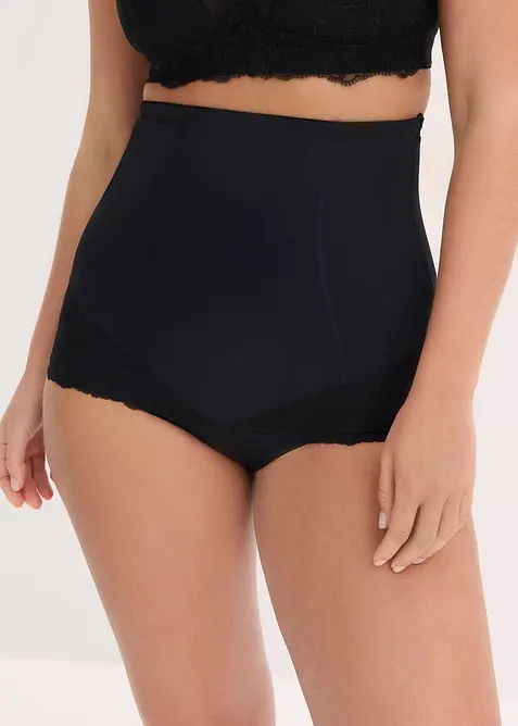 High Waist-shape truse med blonder, middels formende, bonprix
