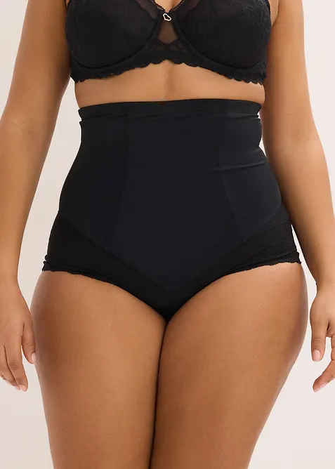High Waist-shape truse med blonder, middels formende, bonprix