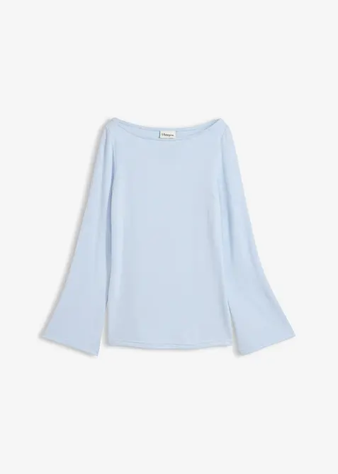 Langermet topp i myk viskosemiks, bonprix