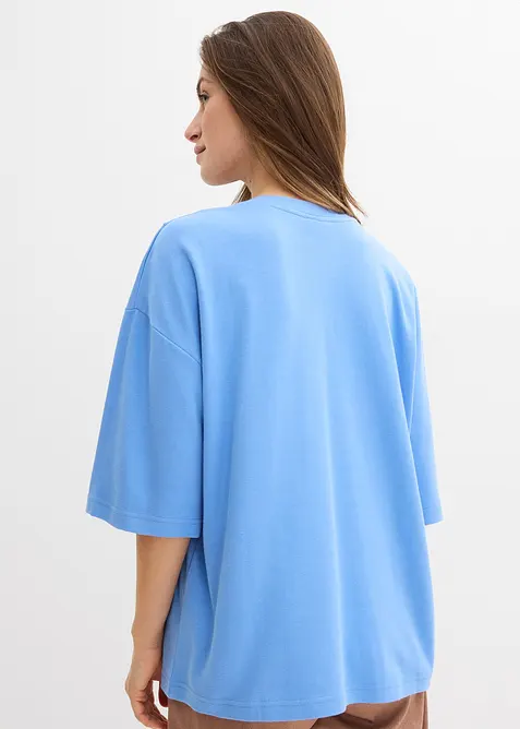 Oversized topp i 100% &oslash;kologisk bomull, bonprix