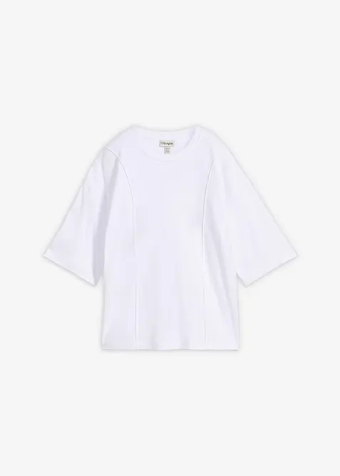Oversized topp i 100% &oslash;kologisk bomull, bonprix