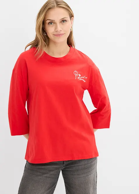 Topp i 100% bomull og boxy modell, bonprix