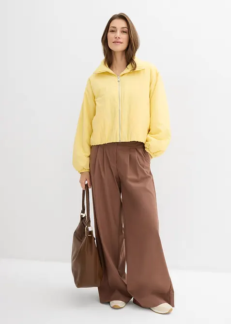 Vannavvisende bomberjakke, med boblekant, bonprix