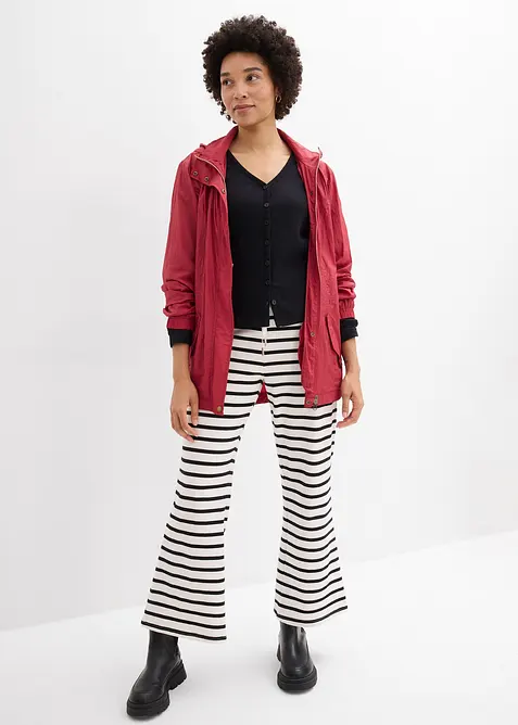 Cardigan i formstabil jersey i 100% &oslash;kologisk bomull, bonprix