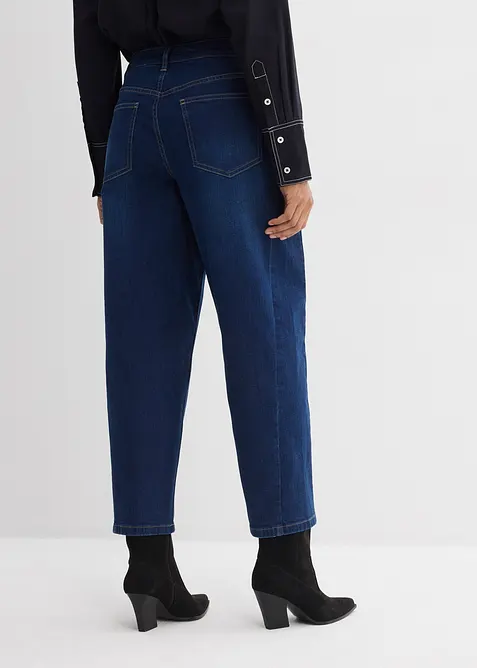 Barrel Jeans, Mid Waist, &oslash;kologisk bomull, bonprix