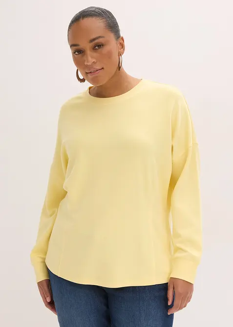 Innvsvingt topp i scuba-materiale, bonprix