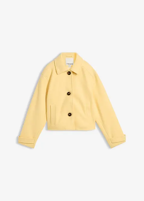 Kort k&aring;pe i ullstil, bonprix