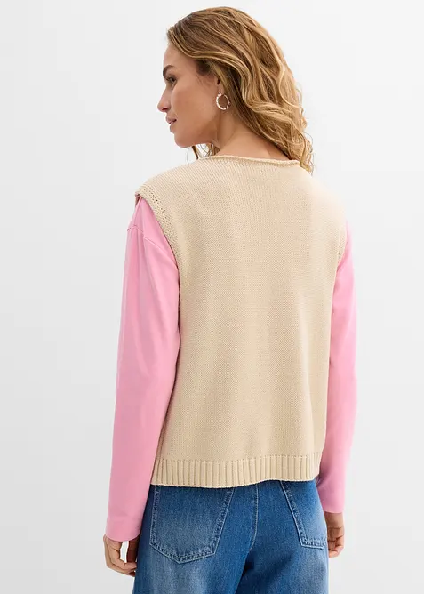 Strikkevest, bonprix