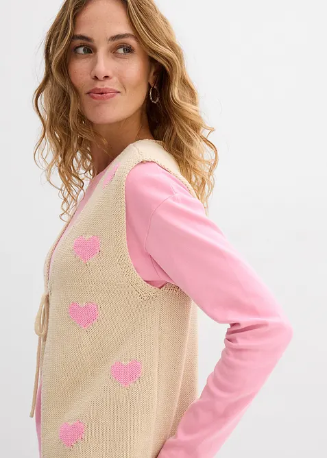 Strikkevest, bonprix