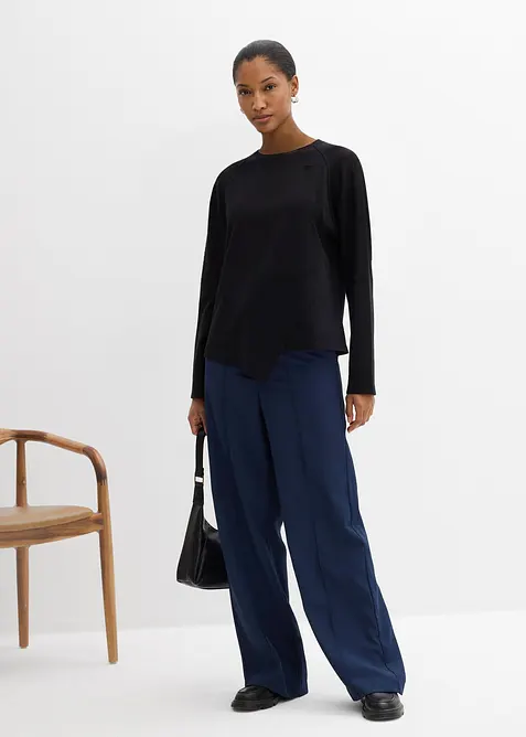 Langermet topp i 100% &oslash;kologisk bomull, bonprix