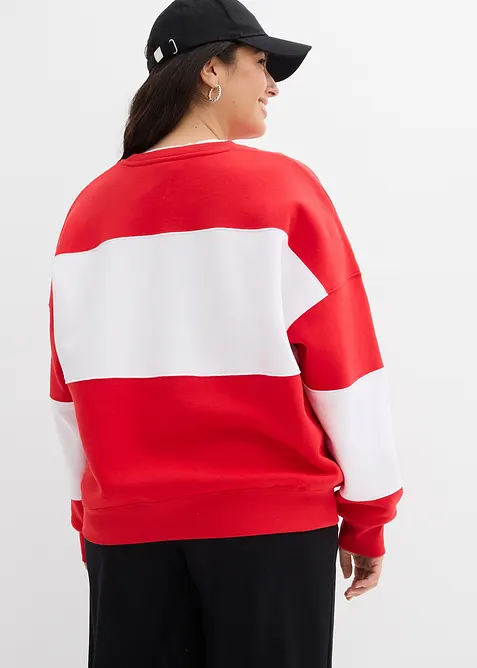 Oversized sweatshirt i myk bomullsmiks, bonprix