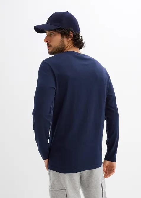 Langermet shirt i 100% bomull, bonprix