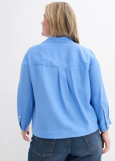 Boxy bluse av viskosemiks, bonprix