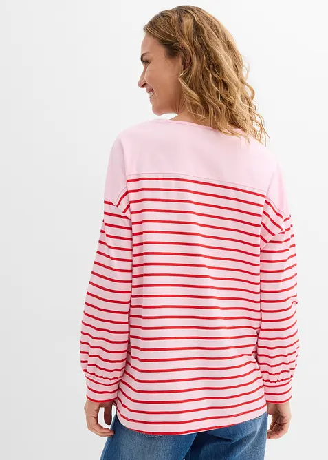 Langermet topp i 100% &oslash;kologisk bomull, bonprix