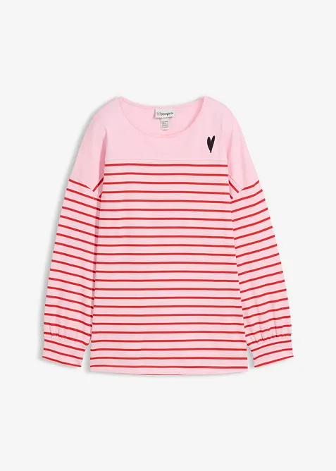 Langermet topp i 100% &oslash;kologisk bomull, bonprix