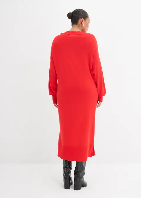 Ledig midikjole i viskosemiks, bonprix