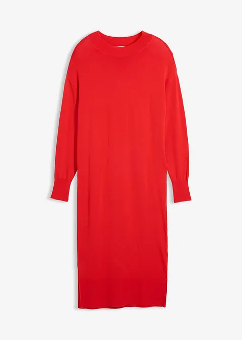 Ledig midikjole i viskosemiks, bonprix