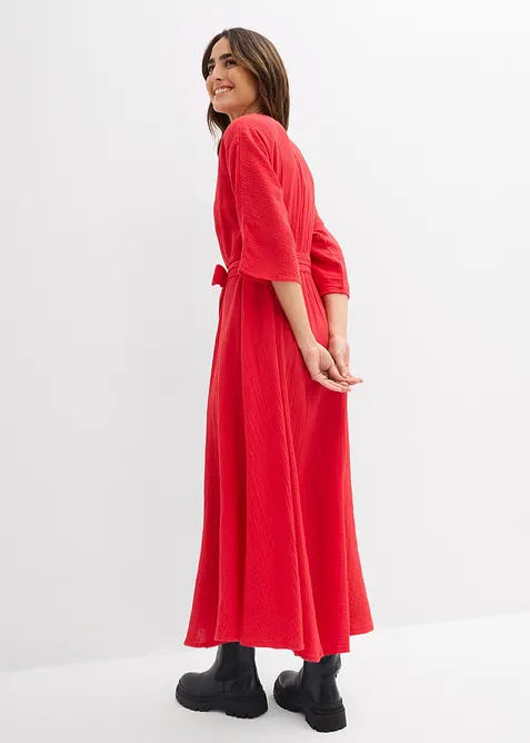 Midikjole i myk bomull, bonprix