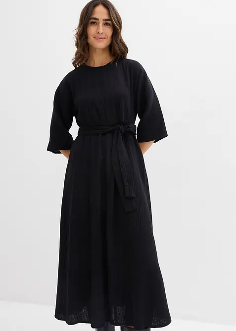 Midikjole i myk bomull, bonprix