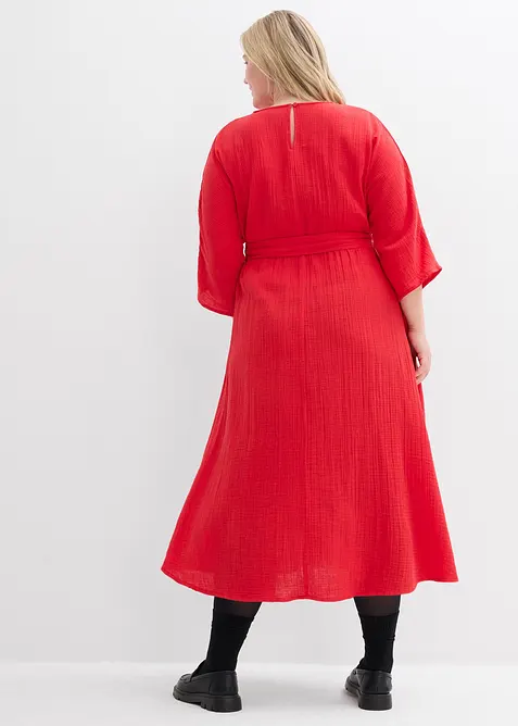 Midikjole i myk bomull, bonprix