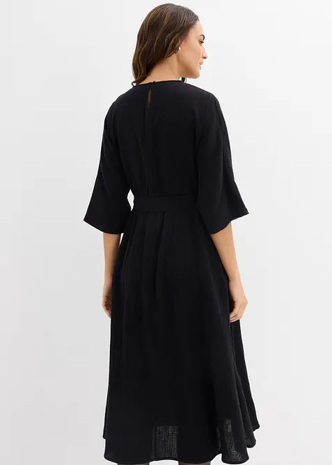 Midikjole i myk bomull, bonprix