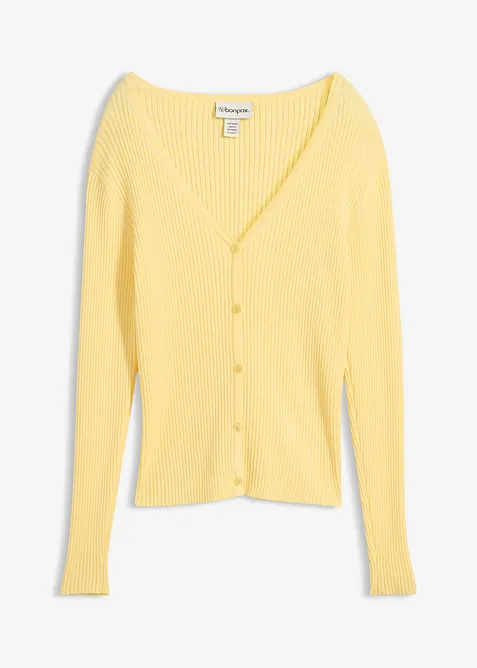 Finstrikket cardin med viskose, bonprix