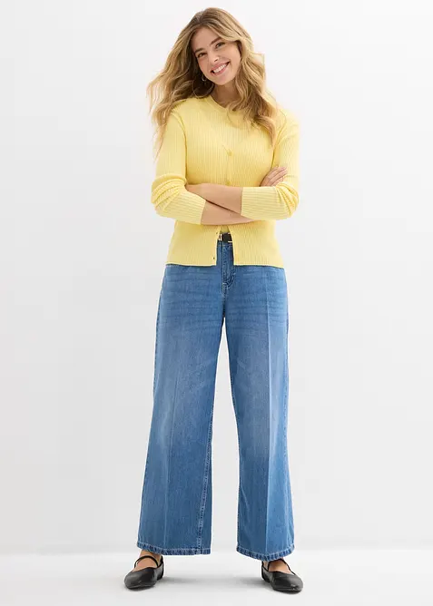 Finstrikket cardin med viskose, bonprix