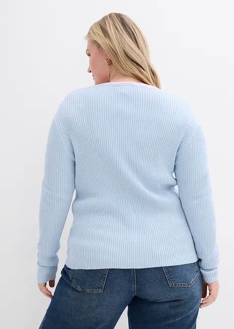 Finstrikket cardin med viskose, bonprix