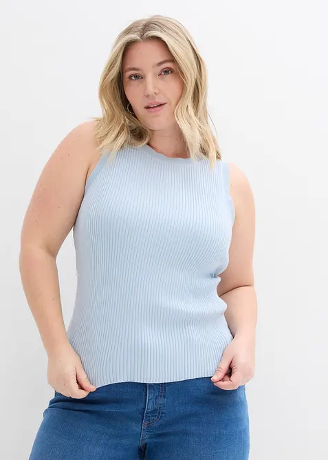 Strikket topp med viskose, bonprix