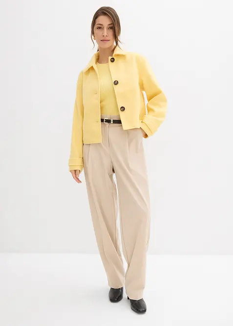 Kort k&aring;pe i ullstil, bonprix