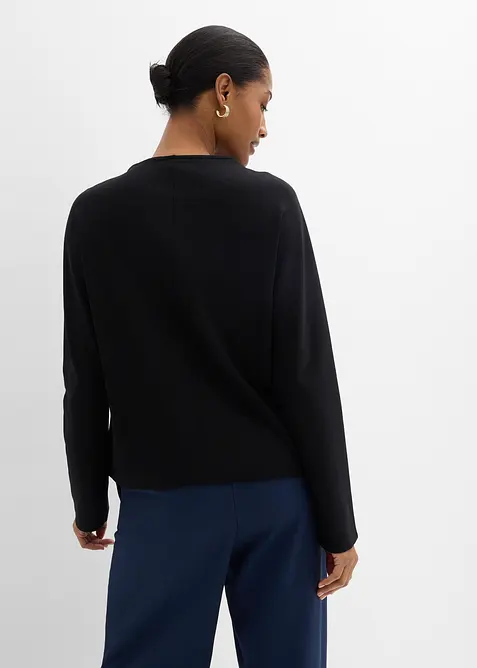 Langermet topp i 100% &oslash;kologisk bomull, bonprix