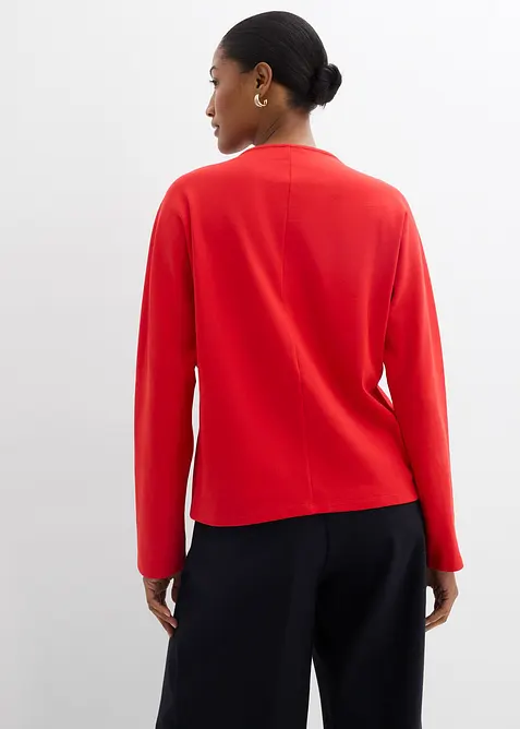 Langermet topp i 100% &oslash;kologisk bomull, bonprix