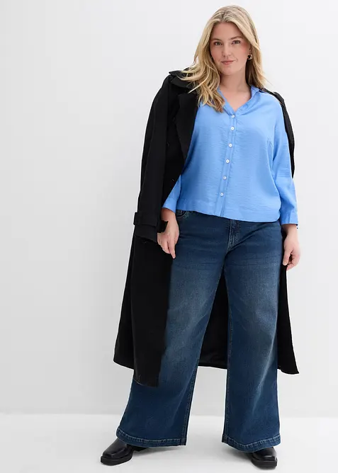 Boxy bluse av viskosemiks, bonprix