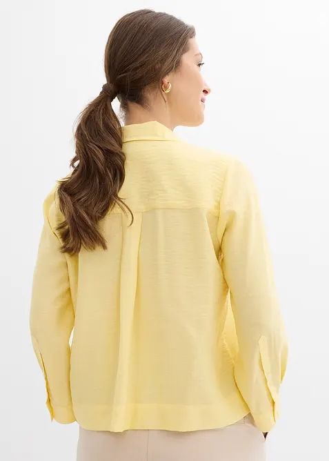 Boxy bluse av viskosemiks, bonprix