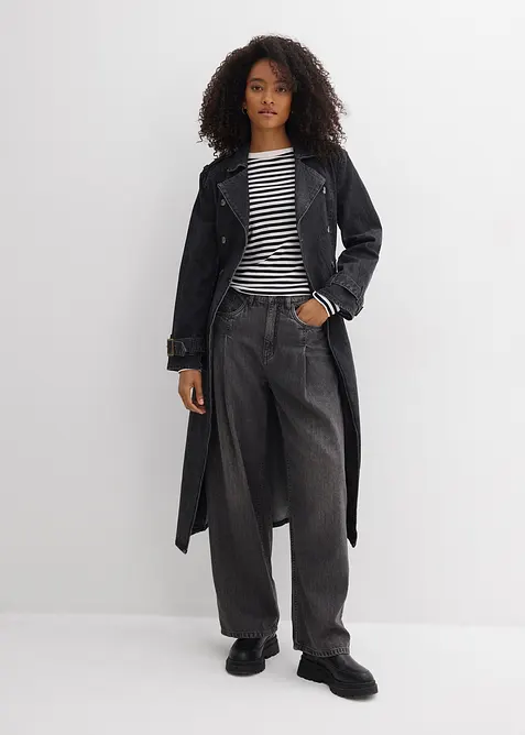 Wide Leg-jeans High Waist, bonprix