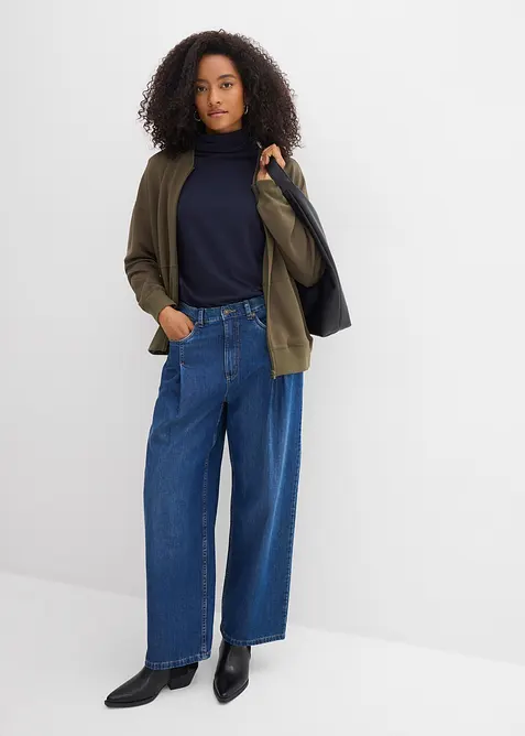 Wide Leg-jeans High Waist, bonprix