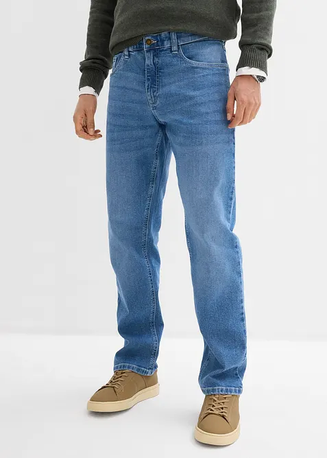 Relaxed Fit-jeans med stretch, Straight, bonprix