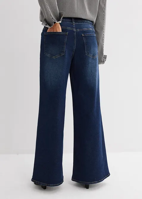 Wide Leg-jeans Mid Waist, bonprix