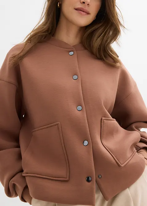 Bomberjakke av behagelig scuba, bonprix